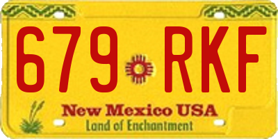 NM license plate 679RKF
