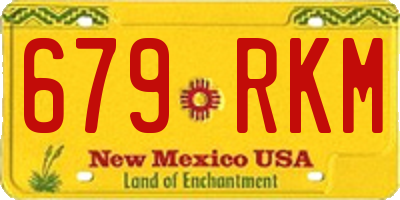 NM license plate 679RKM