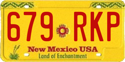 NM license plate 679RKP