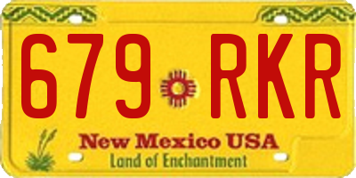 NM license plate 679RKR