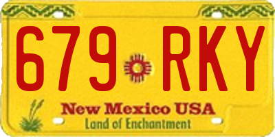 NM license plate 679RKY