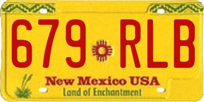 NM license plate 679RLB