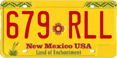 NM license plate 679RLL