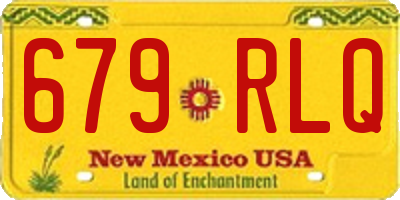 NM license plate 679RLQ