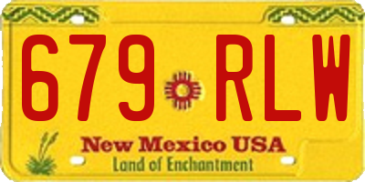NM license plate 679RLW