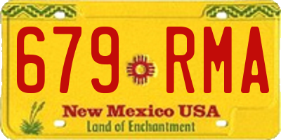 NM license plate 679RMA