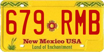 NM license plate 679RMB
