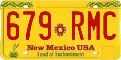 NM license plate 679RMC