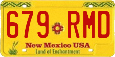 NM license plate 679RMD