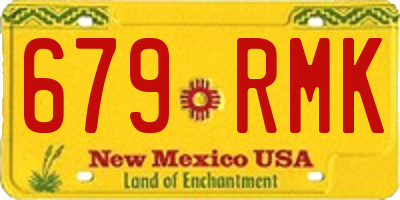 NM license plate 679RMK