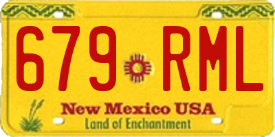 NM license plate 679RML