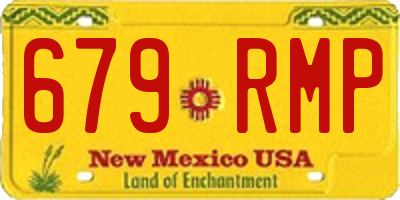 NM license plate 679RMP