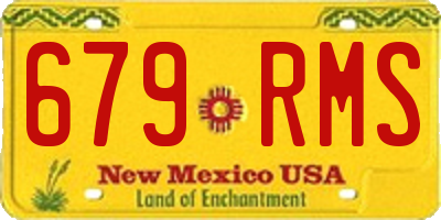 NM license plate 679RMS