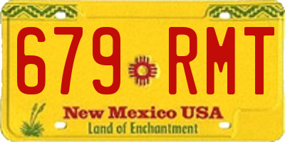 NM license plate 679RMT