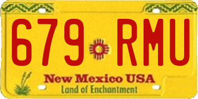 NM license plate 679RMU
