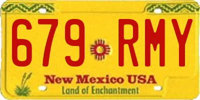 NM license plate 679RMY