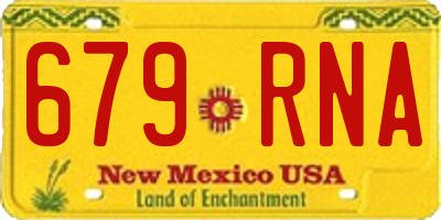 NM license plate 679RNA