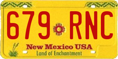 NM license plate 679RNC