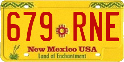NM license plate 679RNE