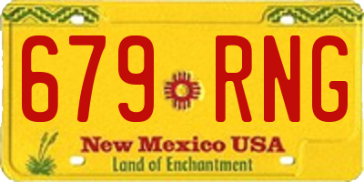 NM license plate 679RNG