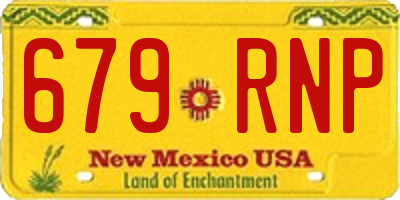 NM license plate 679RNP