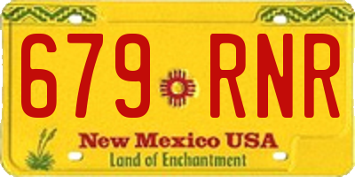 NM license plate 679RNR