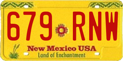 NM license plate 679RNW