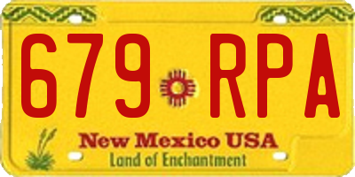 NM license plate 679RPA