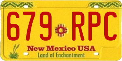 NM license plate 679RPC