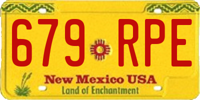 NM license plate 679RPE
