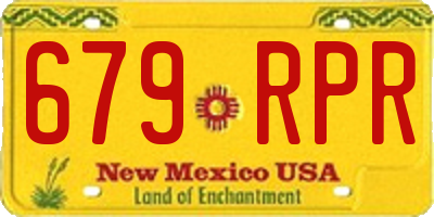 NM license plate 679RPR