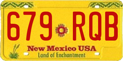 NM license plate 679RQB