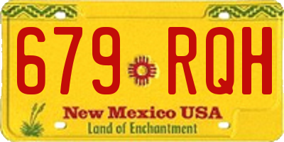NM license plate 679RQH