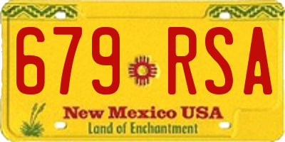 NM license plate 679RSA