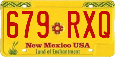 NM license plate 679RXQ