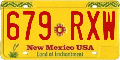 NM license plate 679RXW