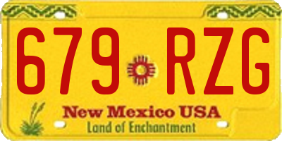 NM license plate 679RZG