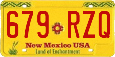 NM license plate 679RZQ