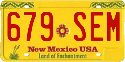NM license plate 679SEM