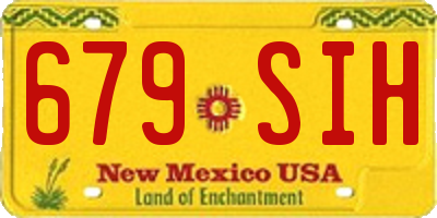 NM license plate 679SIH