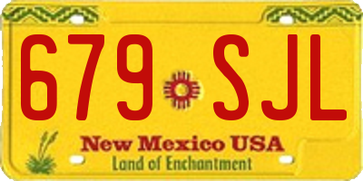 NM license plate 679SJL