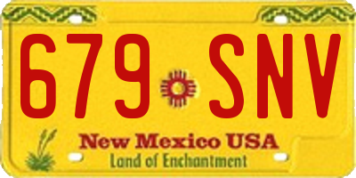NM license plate 679SNV