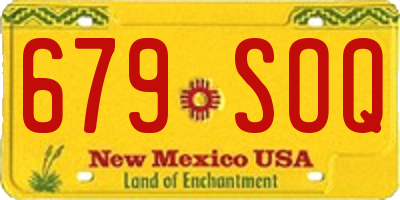 NM license plate 679SOQ