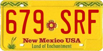 NM license plate 679SRF