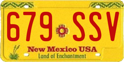 NM license plate 679SSV