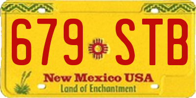 NM license plate 679STB