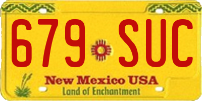 NM license plate 679SUC