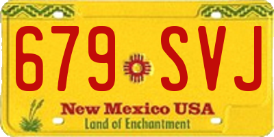 NM license plate 679SVJ