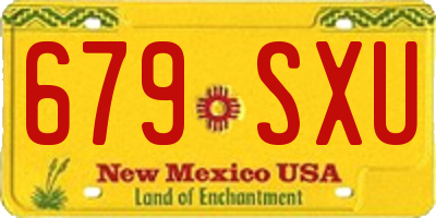 NM license plate 679SXU