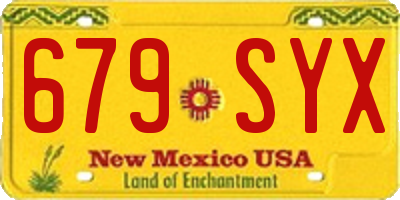 NM license plate 679SYX